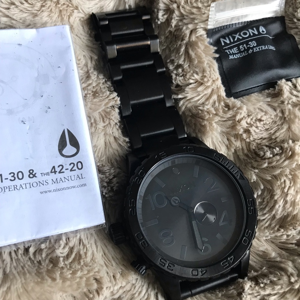 Nixon 51-30 Tide all black watch